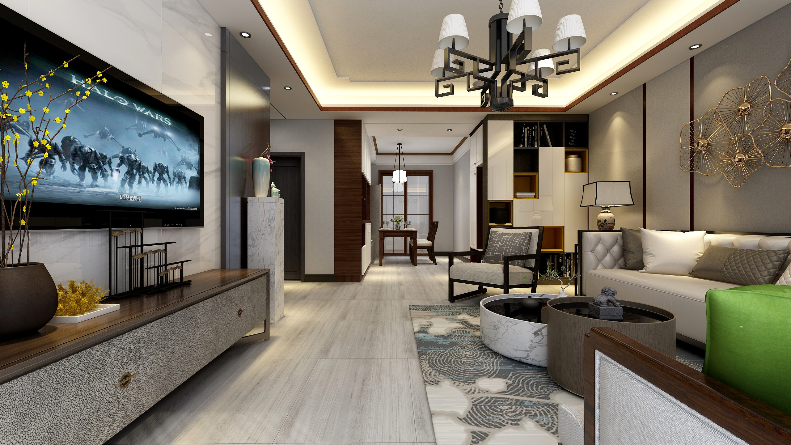 城市人家-御园华庭-新中式风格