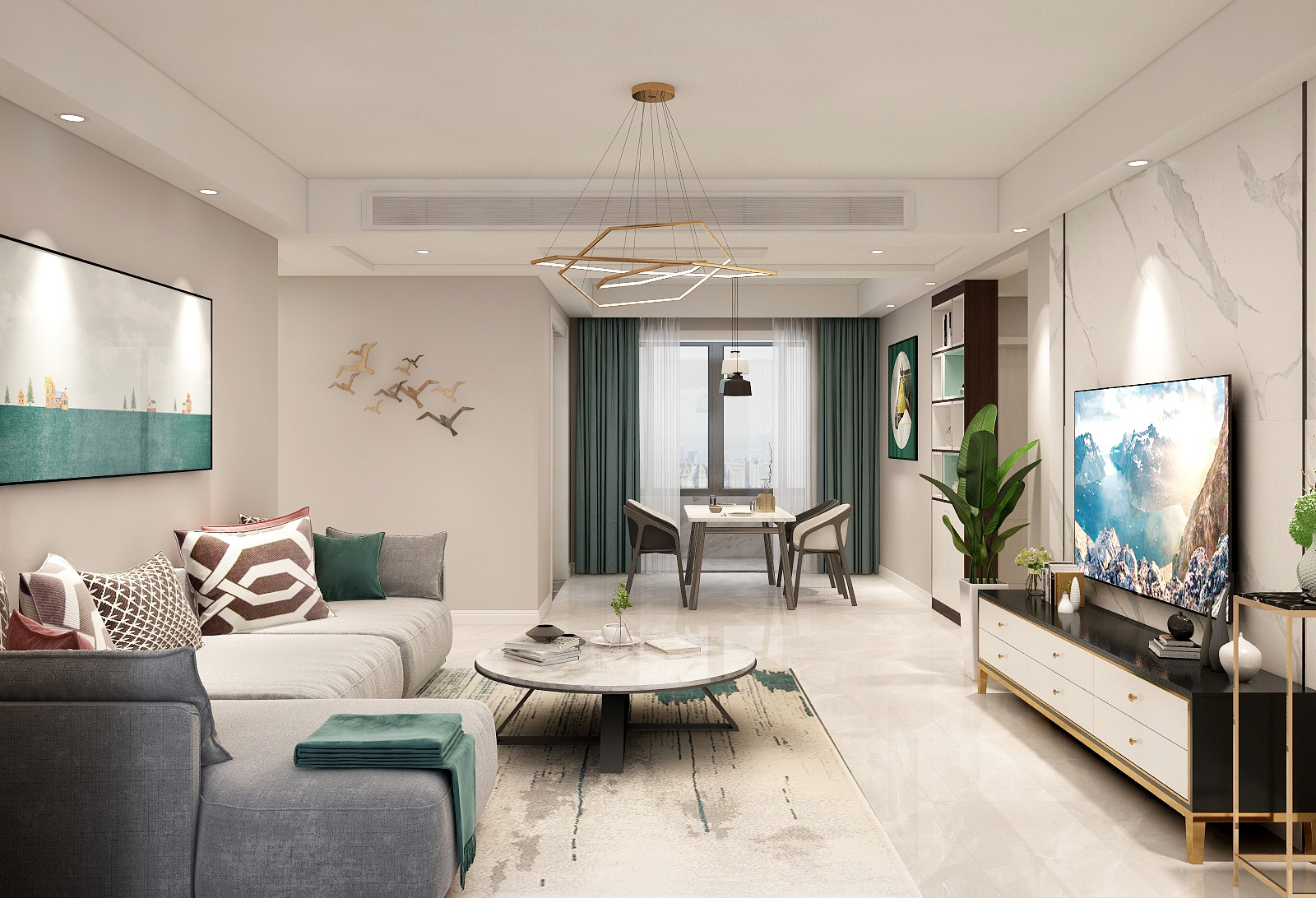 城市人家-海河湾-现代简约