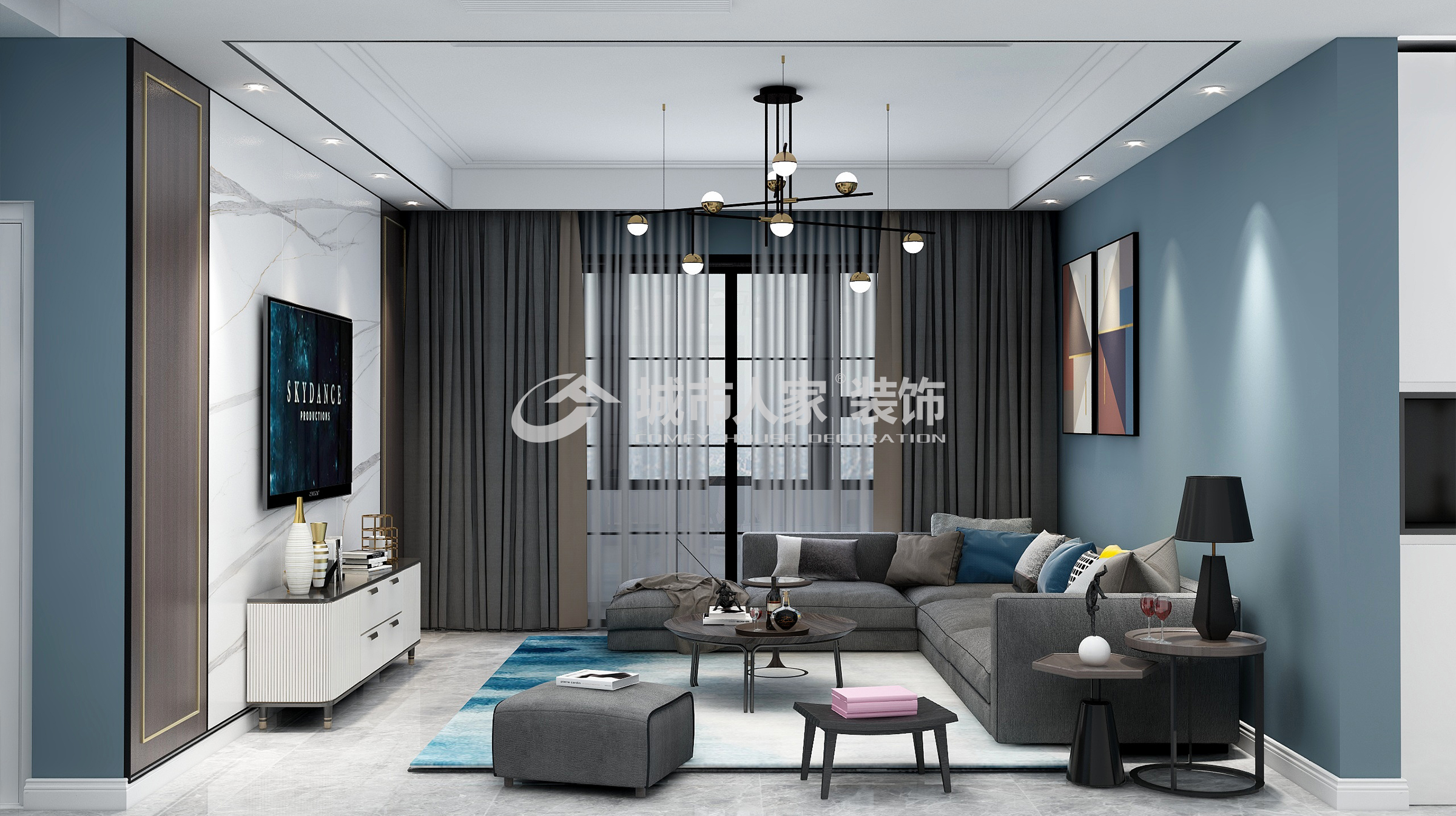 城市人家-三迪金域中央-现代风格